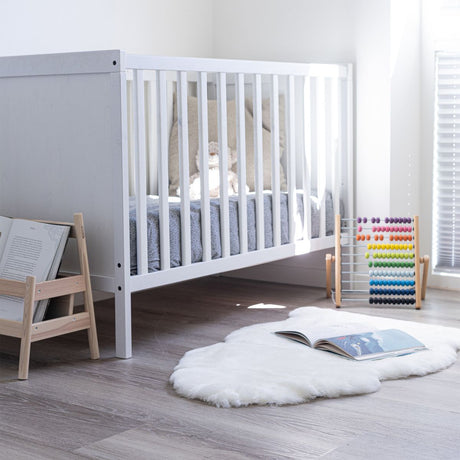 Baby Schapenvacht | Kortharig | Nieuw-Zeeland | 95 cm Sneeuwwitje