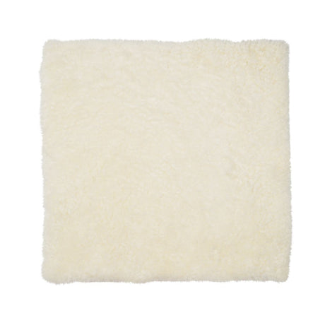Schapenvacht Stoel Cover | Kortharig | 40x40 cm Wit