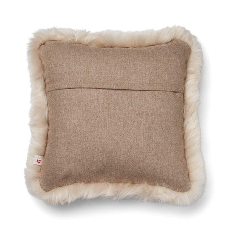 Wollen Kussen | LW rand | 52x52 cm | 34x52 cm Beige/Linnen