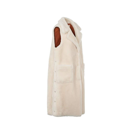 Raelynn Vest Leer Bruin/Ivoor