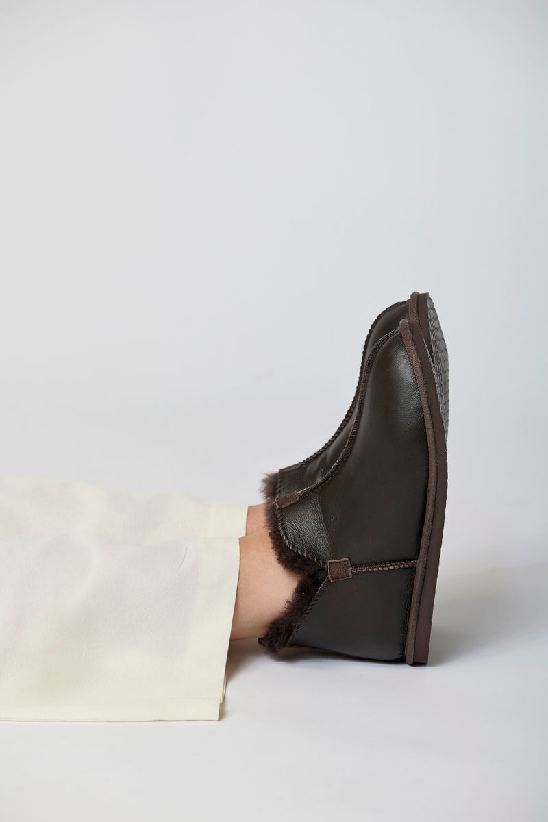 Unisex laars Chocolade Nappa
