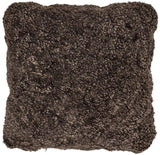 Kortharig Schapenvacht Kussen | Dubbelzijdig | 40x40 cm  Cappuccino