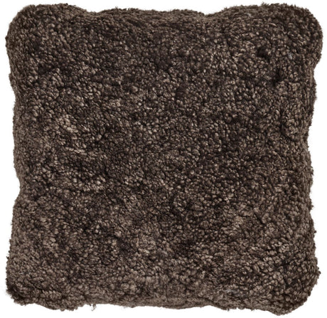 Kortharig Schapenvacht Kussen | Dubbelzijdig | 40x40 cm  Cappuccino