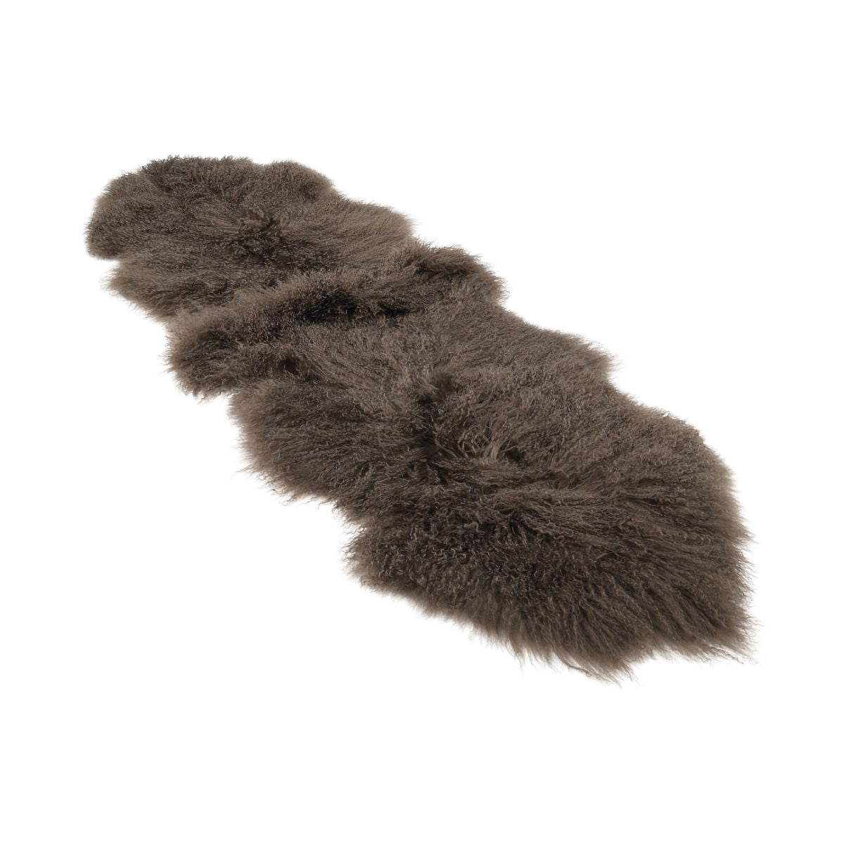 Dubbele Tibetaanse Schapenvacht | 150x55 cm Taupe