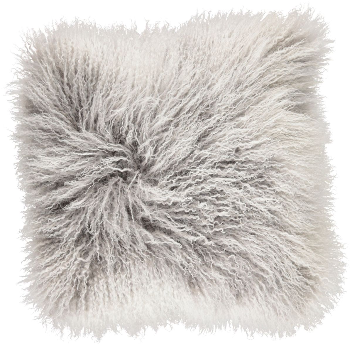 Curly Tibetaanse Schapenvacht Kussen | 60x60 cm | 40x40 cm As/Sneeuw
