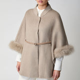 Lorraine Poncho Beige