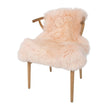 Merino Schapenvacht | Nieuw-Zeeland | Gekleurd | Langharig | 90 cm Prinses Peach